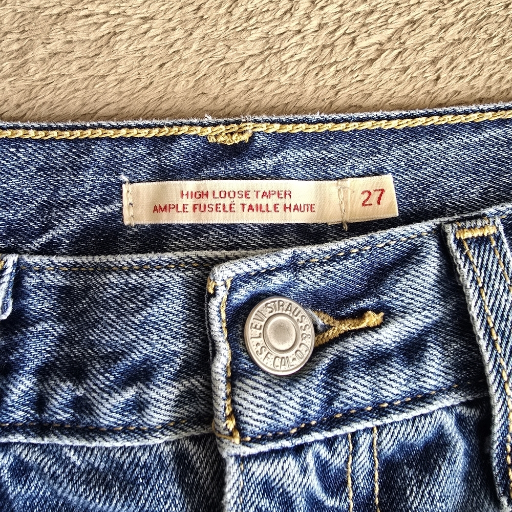 Levi's High Loose Taper Jeans size 27 - Picture 10 of 13